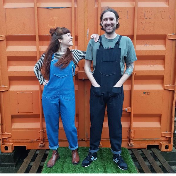 Dungaree Making Workshop with Twin Made in Cardiff - our patterns are unisex.