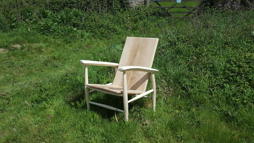 Gareth's stunning armchair, made in 2019, in Devon.