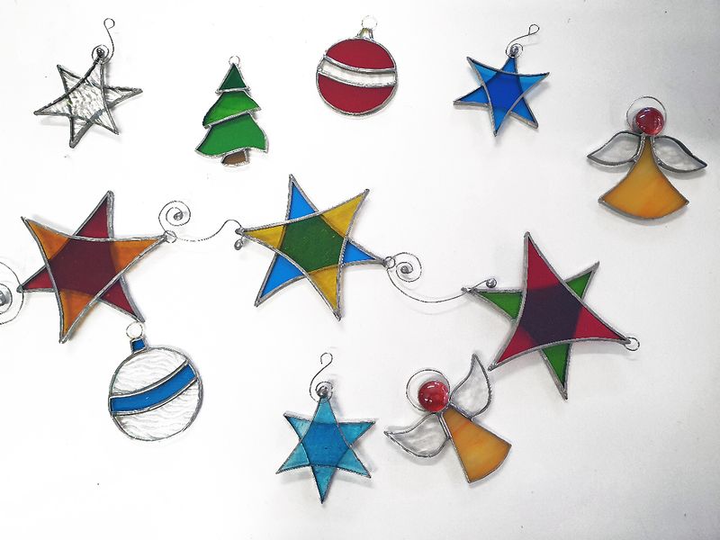 Christmas Decorations with enamelling