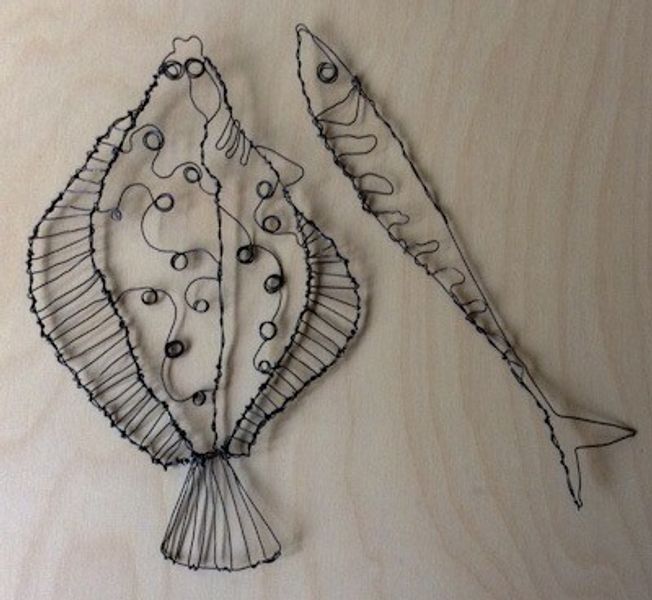 Who can resist making wire fish?