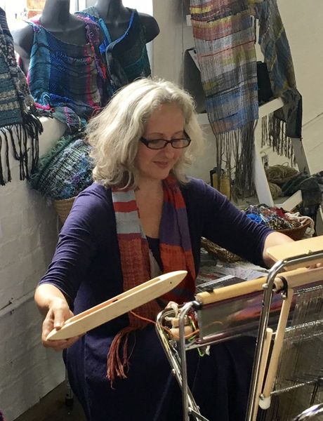 Amanda SAORI weaving instructor