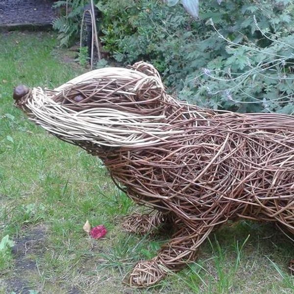 Willow badger by Emma Parkins