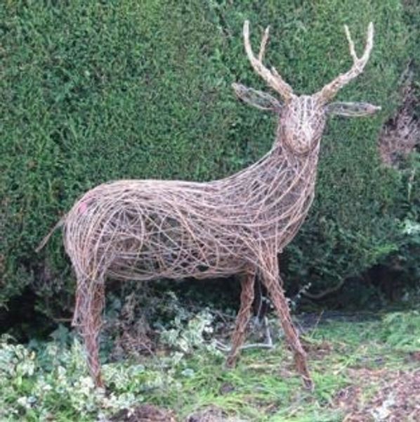 Willow stag by Caroline Gregson