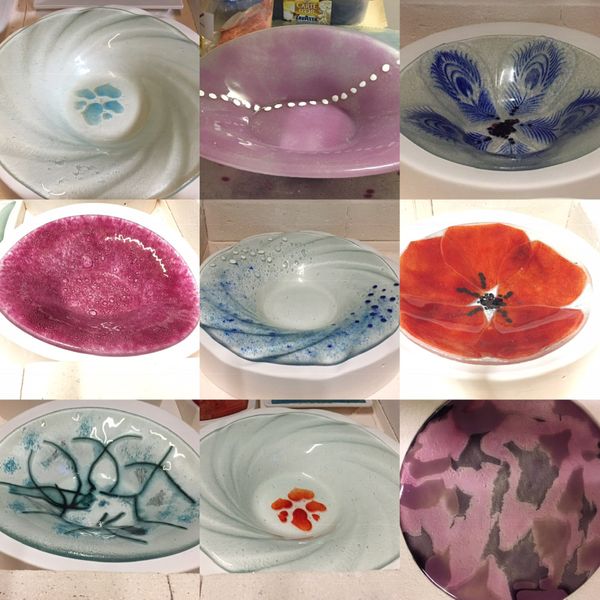 A bevvy of bowls made recently by students