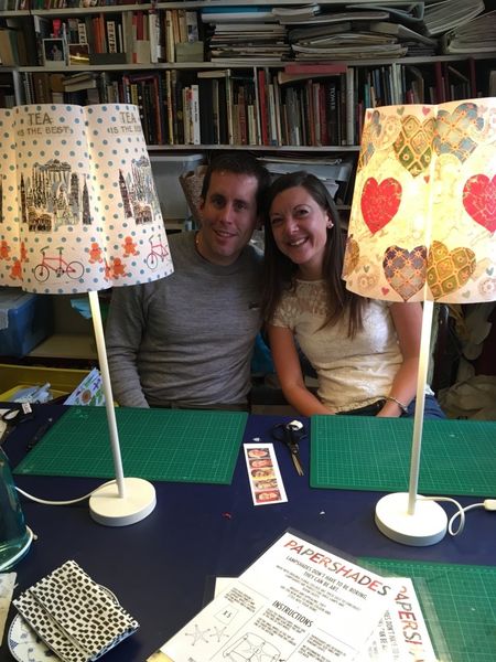 Togetherness is a paper lampshade making workshop!