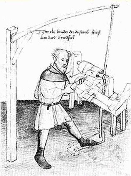 Medieval lathe