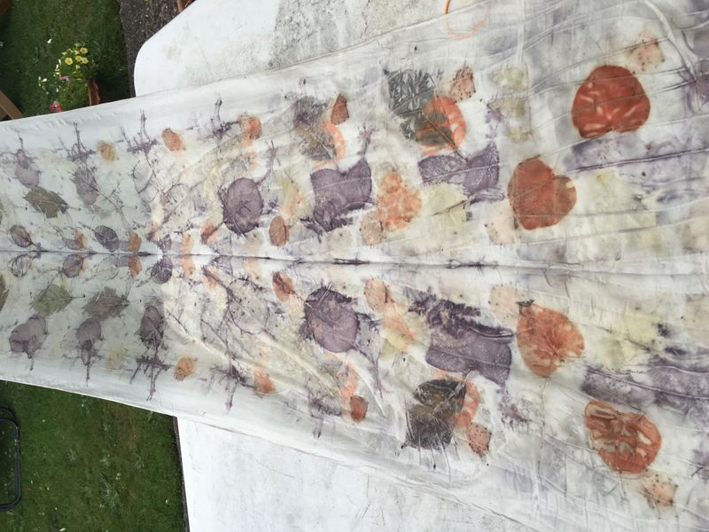Lovely silk scarf produced by a student on a recent workshop