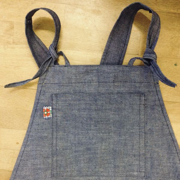 denim pinafore, make clothes course Frome