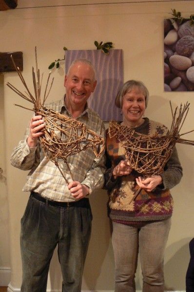 Willow Weaving Hares, Hens and Cockerels with Phil Bradley - A Quirky Workshop at Greystoke Cycle Cafe