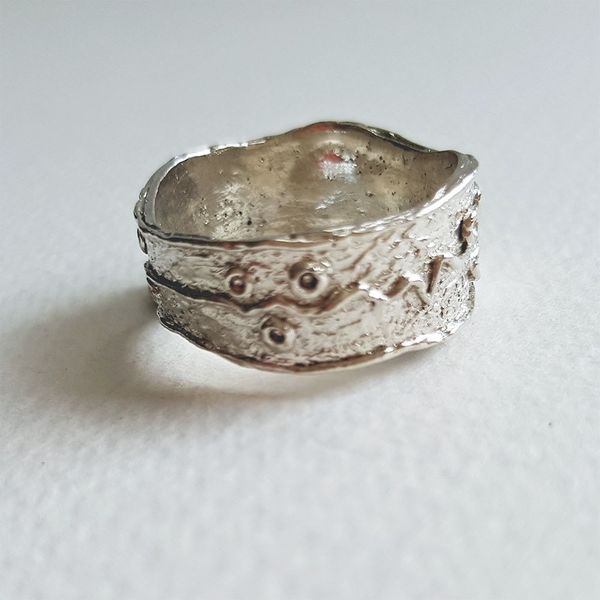 Make an organic style ring at West Country Creative using silver clay