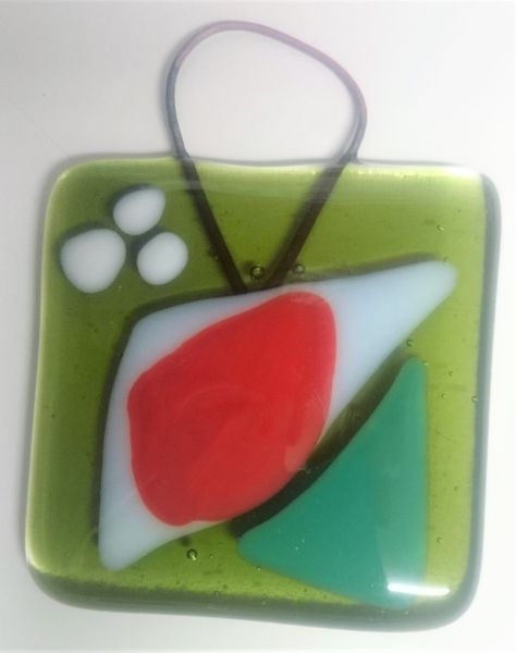 Fused Glass gift tag/decoration