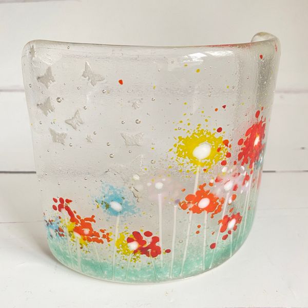 Fused glass meadow