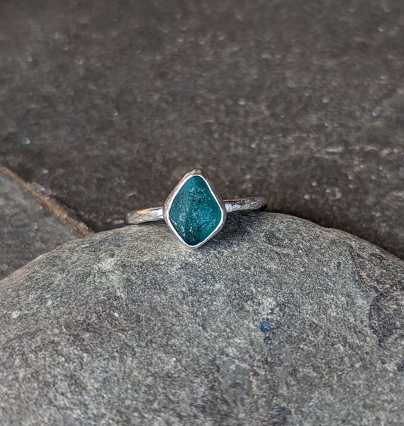 Make a seaglass ring like this one.