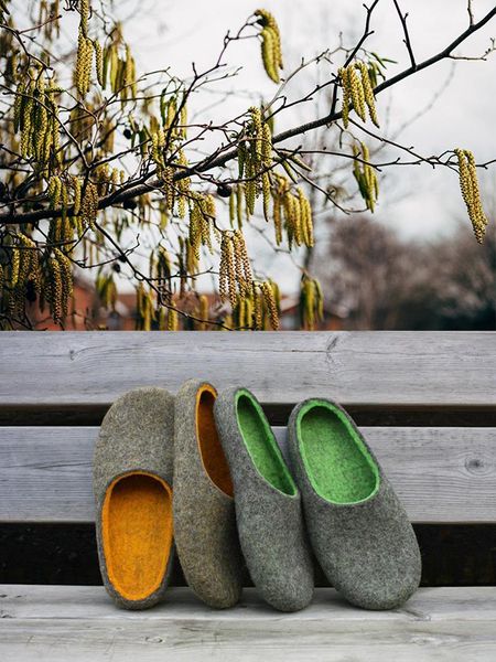 Felted wool slippers by Onstail