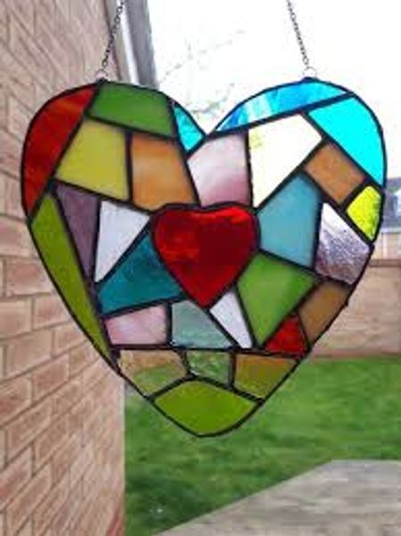 Stained glass heart
