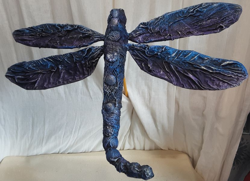Blue Purple Dragonfly