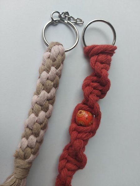 Finished key chains.