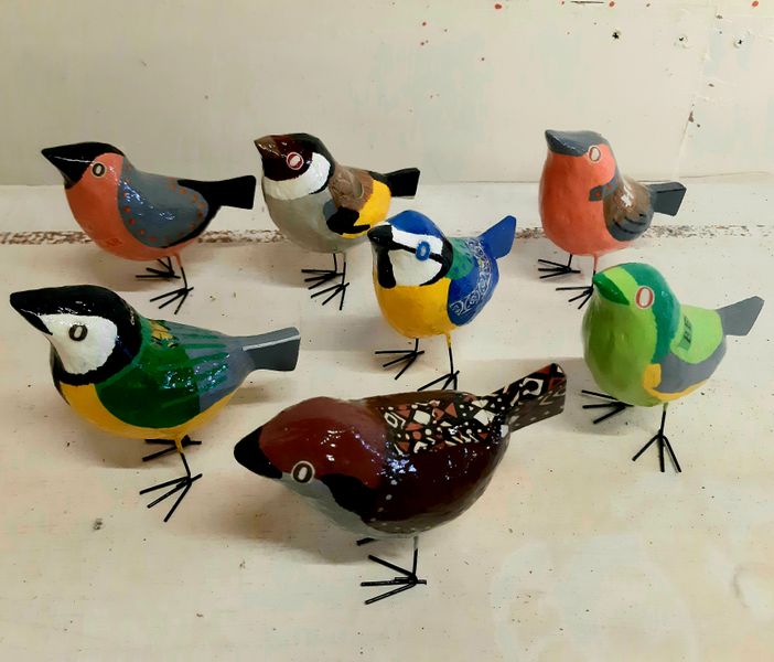 Finished garden birds.