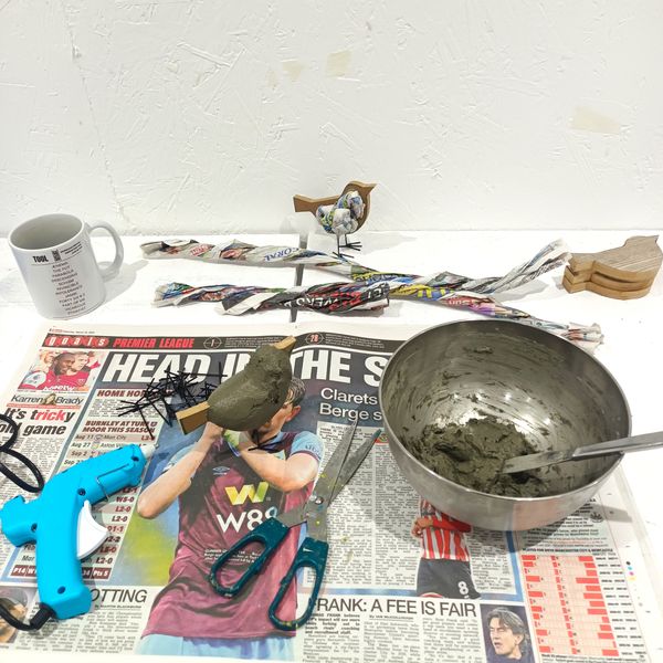 Sculpting with Posh Paper Mache.