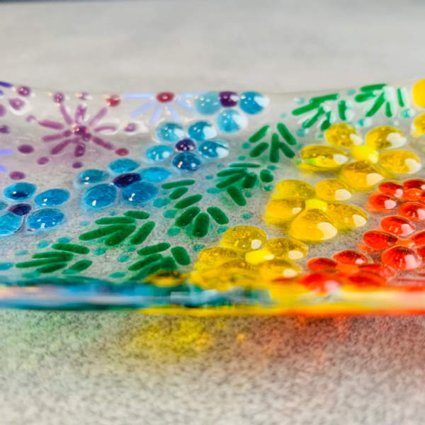 Fused glass soap dish kit by Twice Fired