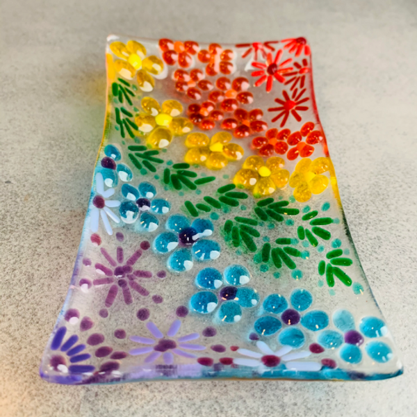 fused glass soap dish kit by Twice Fired