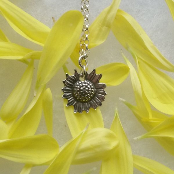 Sunflower necklace