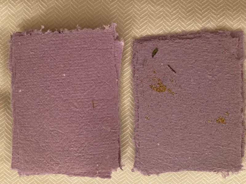 Small purple sheets