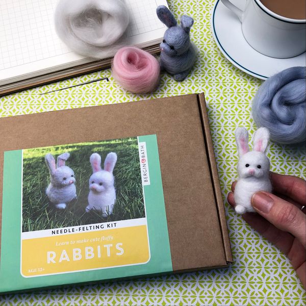 Needle Felted Rabbits Kit - Bargin & Bath