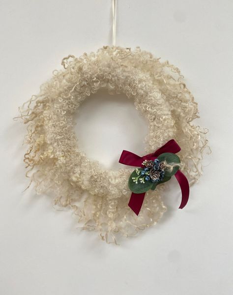 Festive Felt Wreath example when completed