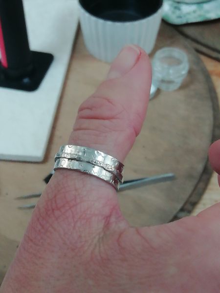 a textured ring
