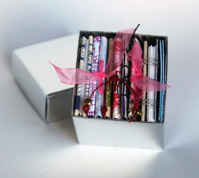 Beautiful boxful of mini books