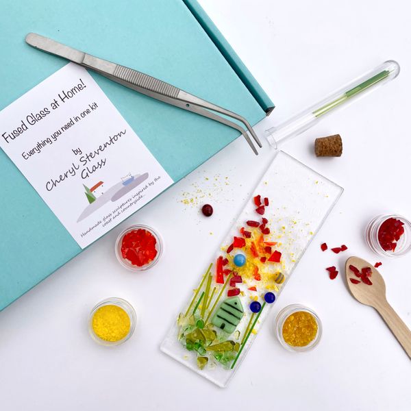 Fused glass at home Summer Garden kit