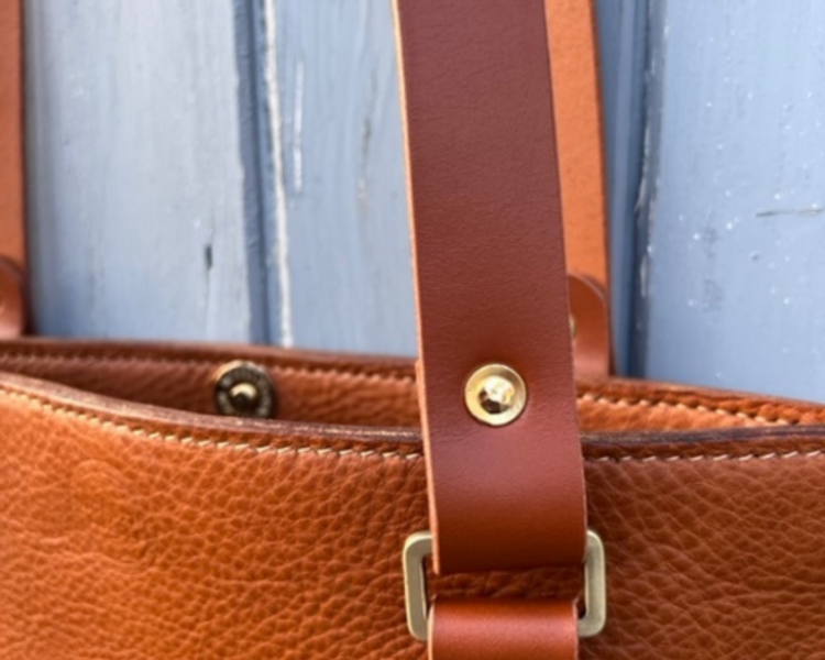 Morgan + Wells 'Ontario' leather tote bag