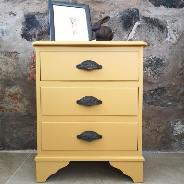 Yellow Bedside drawers