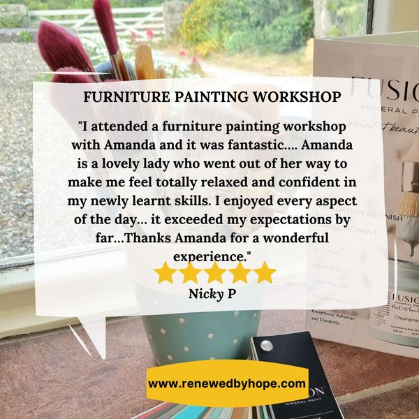 Review of Beginners Furniture Painting Workshop