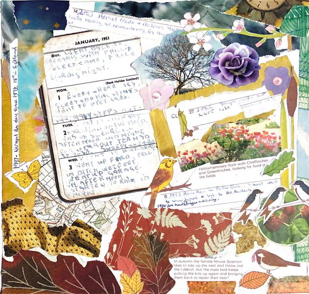 diary collage