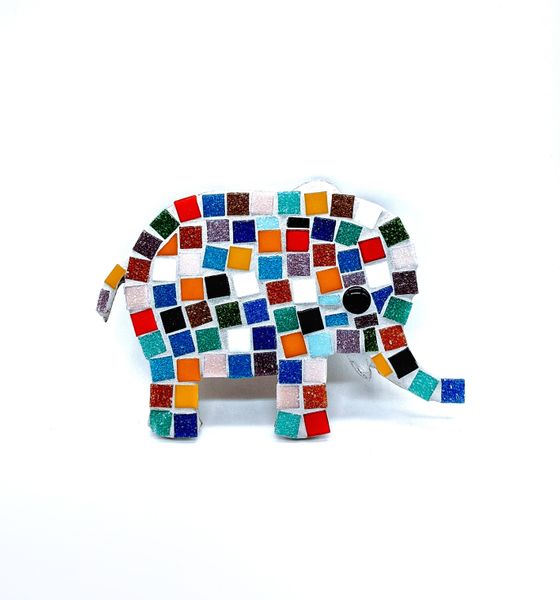 Multicoloured Elephant Mosaic Kit