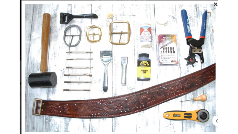 RJ leather studio - belt making tools