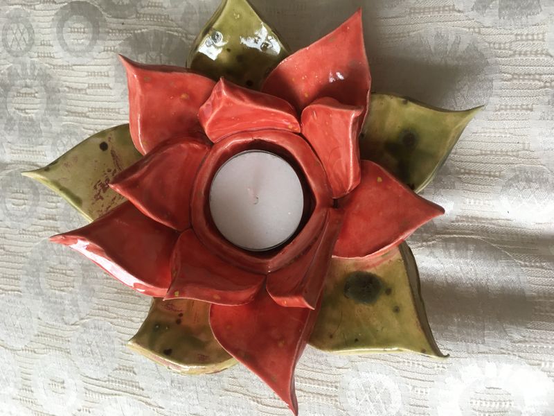 Tea light flower
