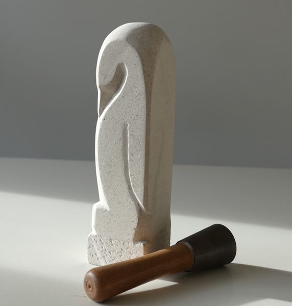 Penguin stone carving project