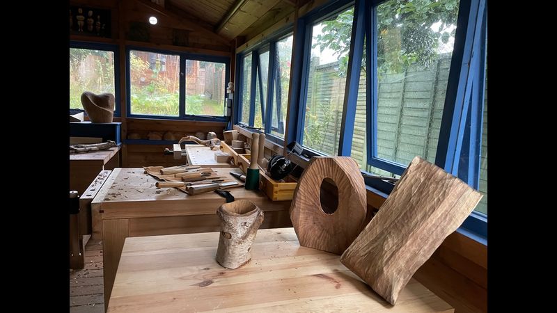 Woodcarving studio