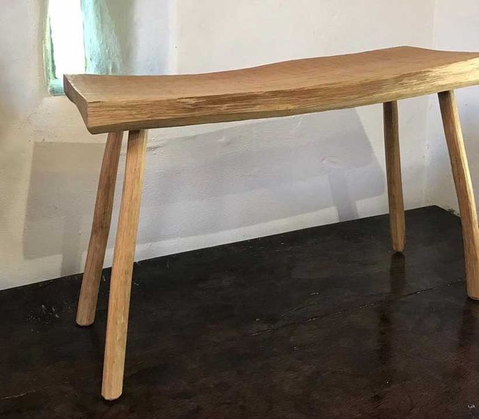 Cleft oak stool