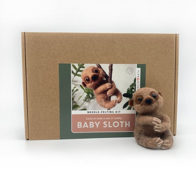 Baby Sloth Needle Felting Kit box cover
