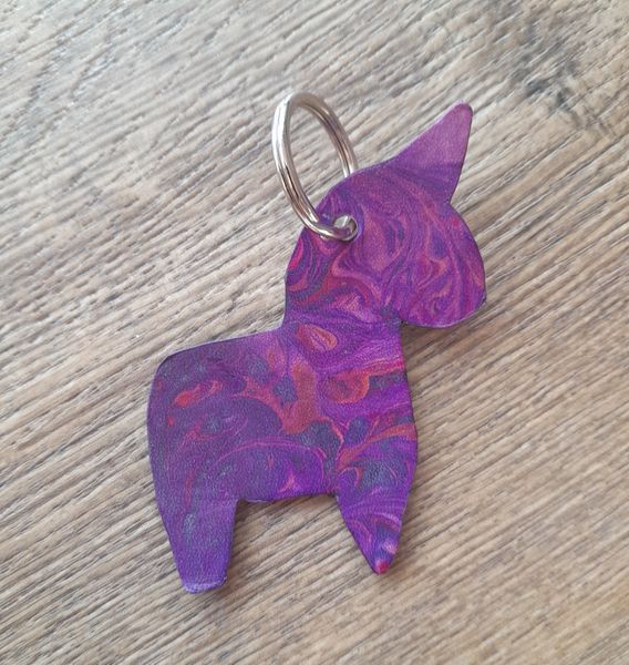 Unicorn Key Ring, one of many items you can make on this fun marbling workshop.