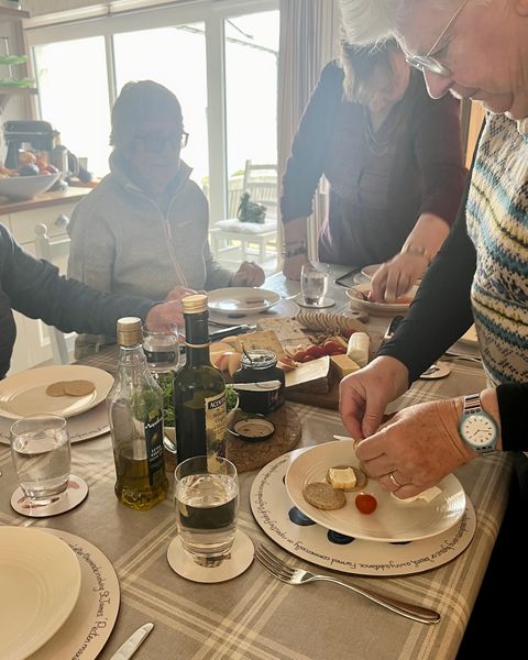 One of our lunches, local Orkney cheese!