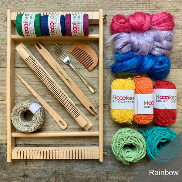 Rainbow frame weaving starter kit