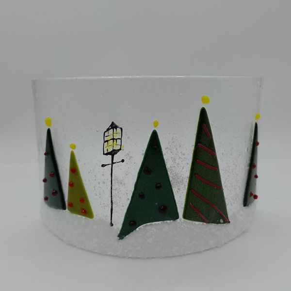 Fused glass Christams