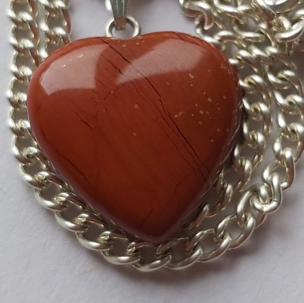 Known as the Stone of Endurance the beautiful light weight Red Jasper Necklace