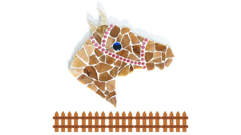 Caramel Horse Mosaic Kit