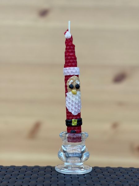 Rolled Beeswax Santa